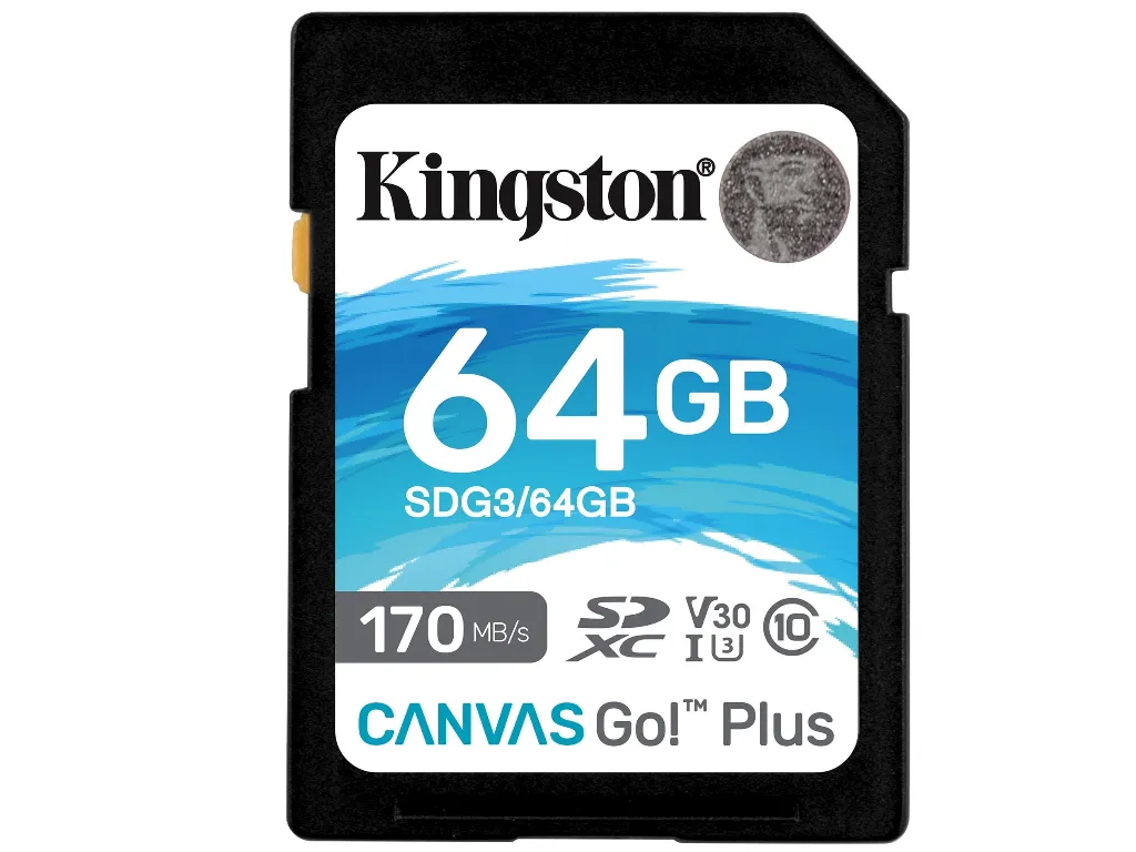 Kingston Memorije kartice KINGSTON SDG3/64GB/SDXC/64GB/Class 10/170MB/s-70MB/s Slika 1